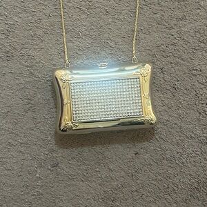 Gold and Silver Chain Clutch